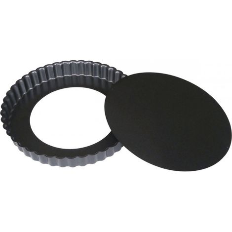 Molde para Tarta Redonda Acanalada con Fondo Desmontable de 32
