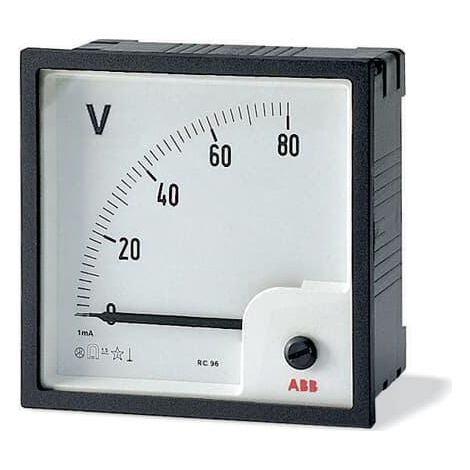 Voltmètre Vlm-1 avec Echelle 250V 96X96mm 2CSG113180R4001 ABB T254730