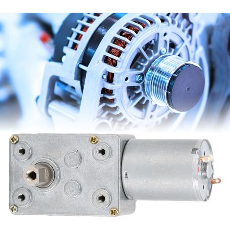 Moteur à engrenage à vis sans fin JSX330-370 CC, DC12V, moteur à engrenage à vis sans fin 15 tr/min, arbre réducteur à engrenage à vis sans fin. (1/5)