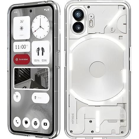 Coque en silicone liquide transparente antichoc pour Nothing Phone 2 (1/5)