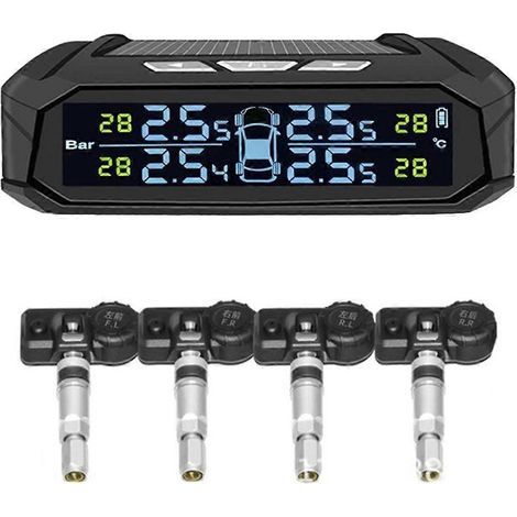 Système de surveillance de la pression des pneus (TPMS) pour voiture avec 4 capteurs internes (1/5)