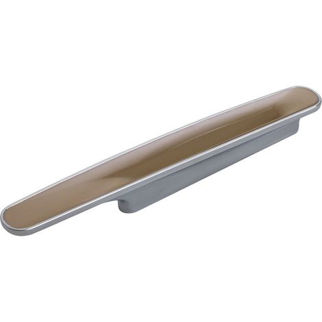 Möbelgriff RAINBOW II BA 96 mm Chrom poliert / cappucino (1/4)