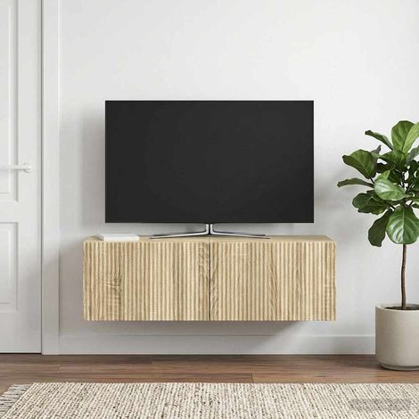 vidaXL Mobile Porta TV da Muro 98 x 31 x 30 cm Rovere Sonoma