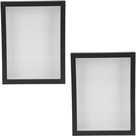 Cadre D'exposition en Bois 2pcs pour Spécimens et Fleurs Séchées, Boîte de Présentation Simple et Élégante, pour Anniversaires et Fêtes de Demande en Mariage (1/5)