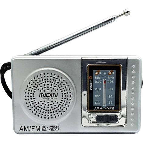 R2048 Tragbares AM/FM-Radio mit Dualband-Radioplayer und Teleskopantenne