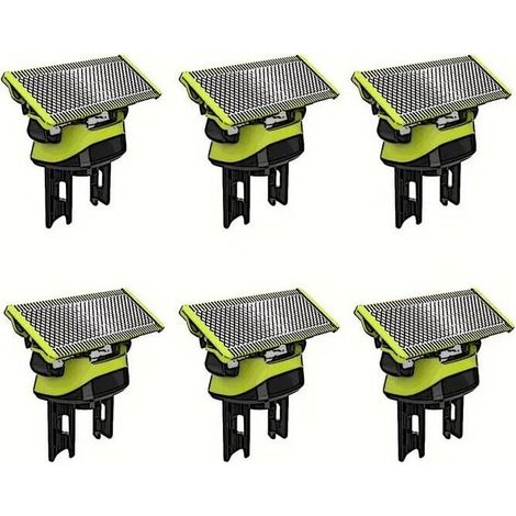 Lames de Rechange , lames de Applicable à OneBlade , pour rasoir/tondeuse électrique OneBlade, acier inoxydable robuste, taille, stylisation et rasage, lot de 6 (1/4)