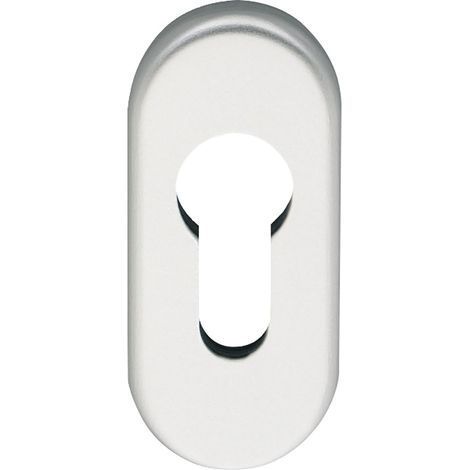 Eco Zylinderrosette PZ 70x33x7mm Zylinder Abdeckung Aluminium silber eloxiert (1/4)