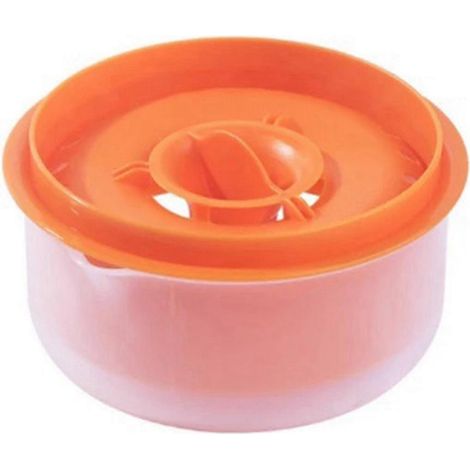 Séparateur d'œufs, séparateur de blanc d'œuf et de jaune d'œuf, ustensiles de cuisine et accessoires de pâtisserie, grande capacité, orange (1/5)