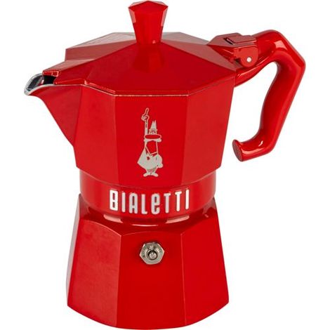 Bialetti Moka Exclusive Kaffeekanne rot 3 Tassen