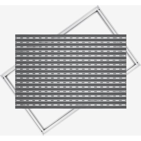 Zerbino in alluminio e gomma Polentex: 100x50, 17 mm con cornice (1/5)