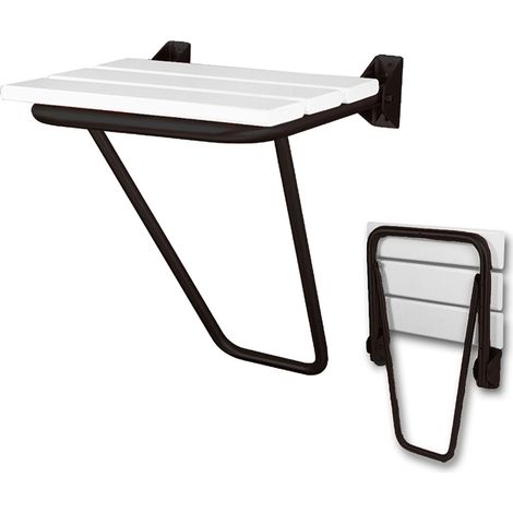 Presto Asiento abatible mural inox negro (1/2)