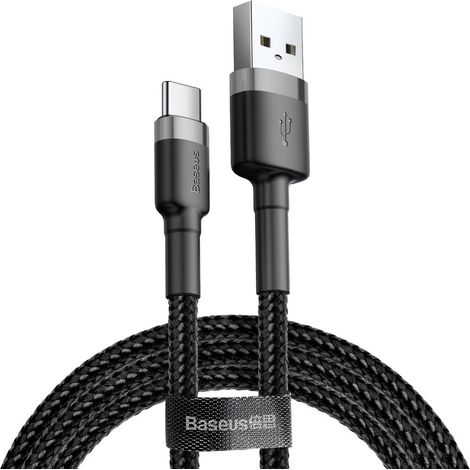 Baseus Cafule 2A USB-zu-USB-C-Kabel 3 m (Grau-Schwarz) (1/5)