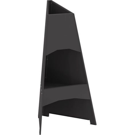 Braises noires 50 x 50 x 95 cm Acier (1/4)