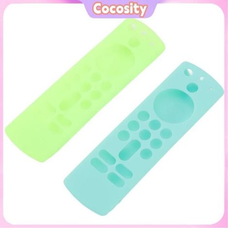 Cocosity Coque de télécommande en silicone Housse de protection en Silicone pour luminaire linge Vert lumineux et bleu glacier (1/5)