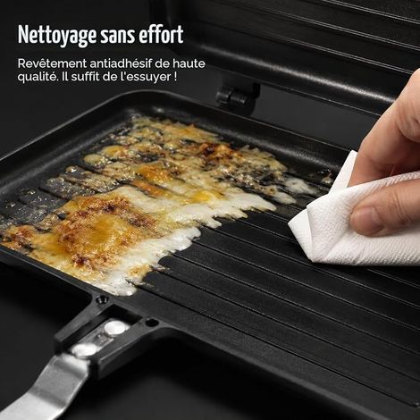 Aluminum Alloy Sandwich Maker Double Sided Frying Pan Non Stick for Gas Stove (1/4)