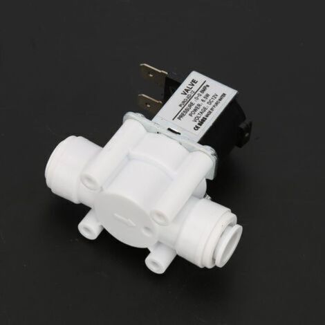 1 elettrovalvola elettrica DC 12V, in plastica, con attacco rapido, normalmente chiusa. (1/3)