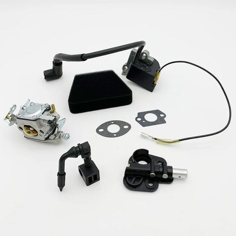 Kit carburateur compatible avec Partner 350 351 370 390 420 et McCulloch 333 335 338