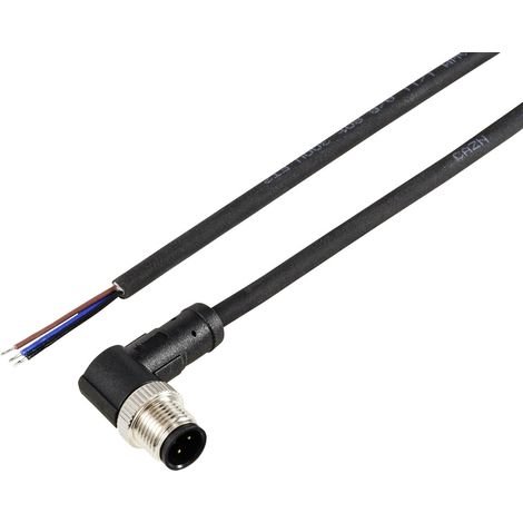 TRU COMPONENTS TC-12833116 Sensor-/Aktor-Anschlussleitung M12 Stecker, gewinkelt 10 m Polzahl Sensor