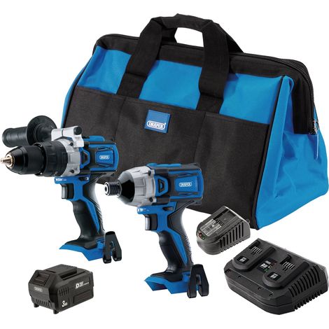 Draper D20 20V Combi/Driver Power Tool Kit with 4.0Ah and 3.0Ah Batteries and Charger (1/5)
