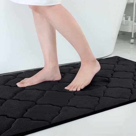 1 Tapis De Bain, Mousse À Mémoire, Antidérapant, Absorbant, Lavable En Machine, Salle De Bain (1/5)