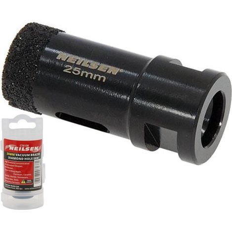 Neilsen 25mm Porcelain Tile Ceramic Stone Diamond Hole Saw Drill Bit M14 Grinder (1/2)