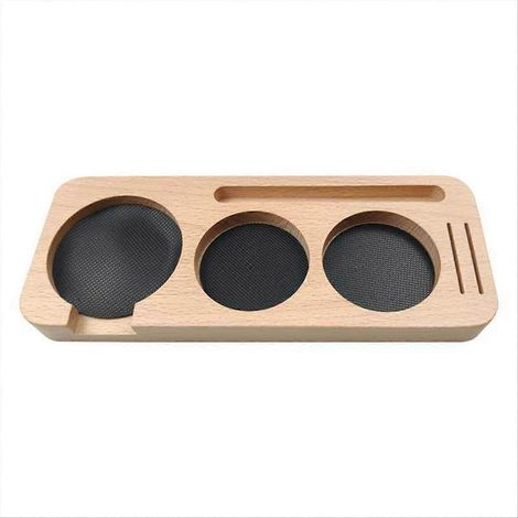 51-mm-Kaffee-Tamper-Stationsständer aus Holz, Filterhalter mit Ständer, Espresso-Barista-Zubehör, stabiler Filterhalter-Präsentationsständer, Tamper-Werkzeug aus Massivholz (1/5)