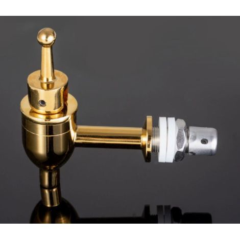 Robinet en Cuivre pour Distributeur de Boissons - Robinet de Remplacement pour Distributeur de Bière, Vin ou Fontaine à Eau (Chrome 12mm, Or 12mm) (1/5)