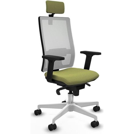 Piqueras y Crespo Horna Chaise de bureau vert tissu (1/3)