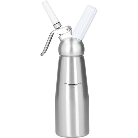 Siphon à crème chantilly en alliage d'aluminium avec 3 embouts décoratifs, 500 ml (1/5)