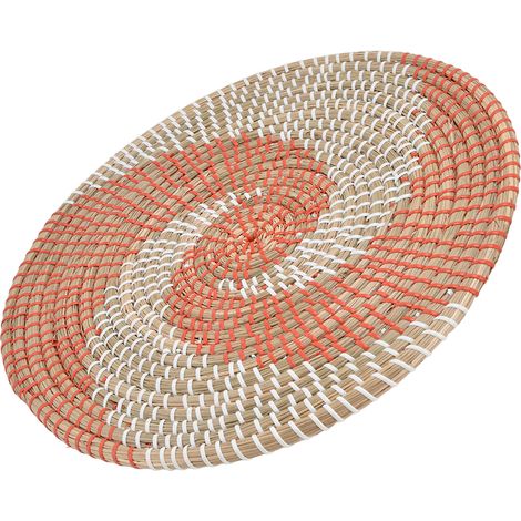 Panier mural en rotin naturel, déco rustique élégante pour salon, chambre, salle de bain, cadeau