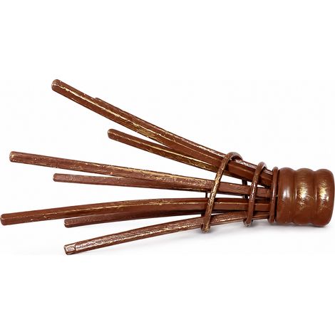 Lot de 2 embouts fagot de tringle à rideaux Ø20 mm en fer forgé – Rouille et or (1/4)