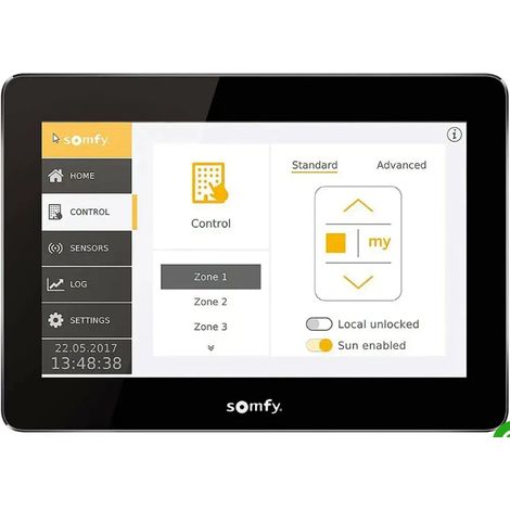 1860255 - Schermo Touch Lcd Somfy Animeo Ib 8 Zone