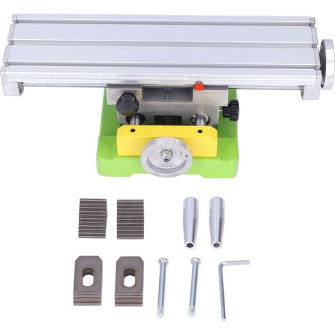Table de travail de fraisage coulissante croisée, support de perceuse multifonctionnel pour établi de perçage (1/5)