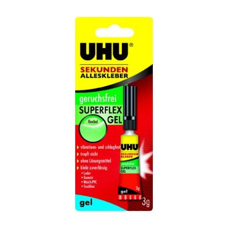 UHU 45565 COLLE GEL TOUT USAGE EXTRA-PUISSANTE SANS ODEUR 3 G (1/4)