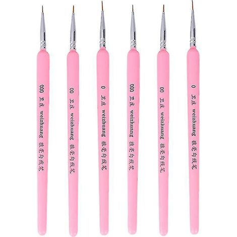 Ensemble de 6 pinceaux de précision
