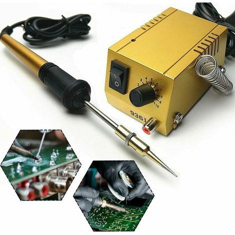 Mini station de soudage pour produits électroniques, machine de soudage avec poignée de fer à souder. (1/5)