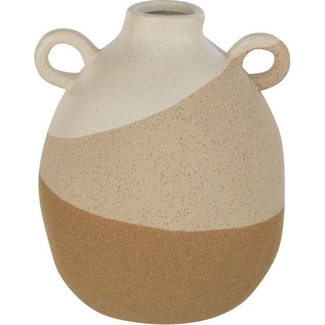 Vase à Oreilles "Charley" 19cm Beige (1/4)