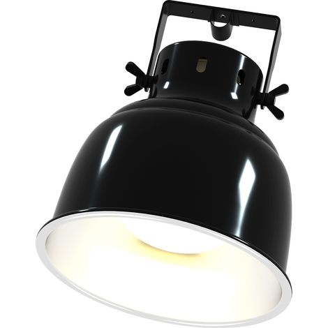 Abat-jour, douille, lampe pour terrarium, ampoule chauffante, halogène UVB, réflecteur 75 W (1/5)