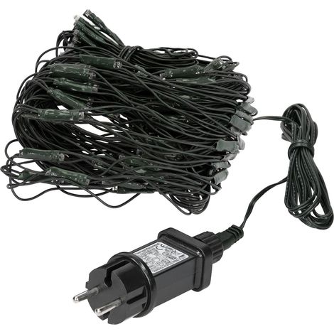 ECD Germany Rideau Pendant Lumineux à LED, PVC, 1,0x2,0 m, 160 LED Blanc Chaud, Chaîne Guirlande Lumineuse, Déco Pluie de Glace, Filet Lumineux IP44, Illumination Noël, Décoration Fête de Mariage (1/5)