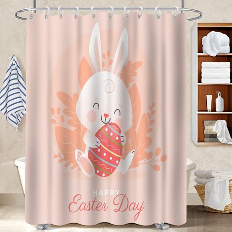 Kit rideau de douche en polyester 180x180 Élégant bâche de douche pour optimiser un petit espace (1/5)