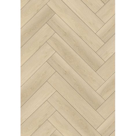 Mexen Providence échantillon de panneaux vinyles chevron 635 x 127 mm SPC 6,5 mm, sous-couche IPEX 1,5 mm, 4 V-join, Chêne - F1 (1/2)