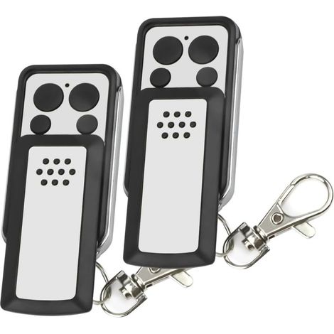 Télécommande - 2 Boutons à clapet- Compatible avec la plupart des motorisations avidsen, Grise, Autonomie de 2 ans - 114253 (1/5)