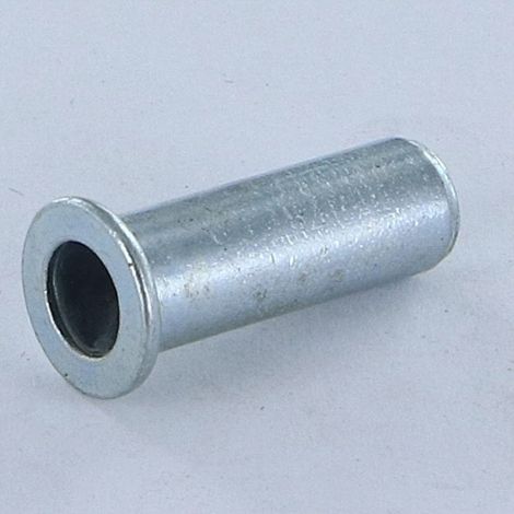 Ecrou A sertir Tête plate TP Borgne M6X20.5 ACPB 30 Acier zingué
