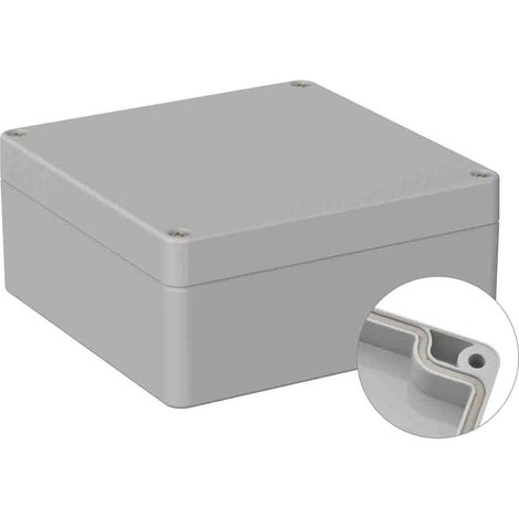 Boîtier à usage général RS PRO en ABS, 120 x 122 x 55mm, Gris IP66 ( Prix pour 1 ) (1/2)