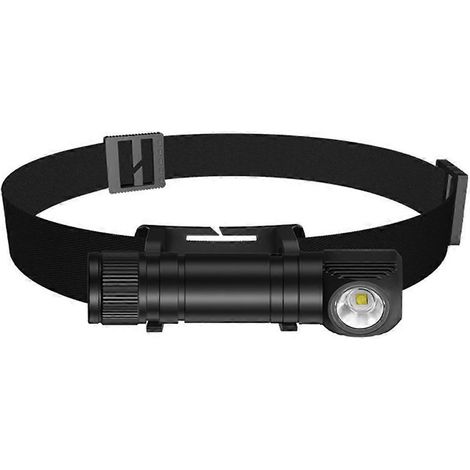 1000 lm LED-Stirnlampe, wiederaufladbar über USB (18650-Batterie).
