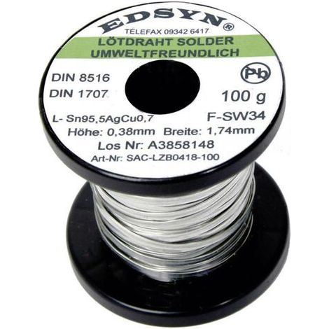Edsyn SAC-LZB 0418 Fil de soudure sans plomb 100 g (1/5)
