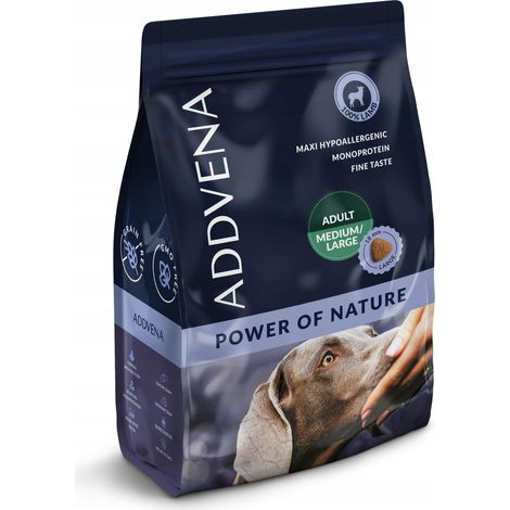 Alimento seco para perros Addvena Power of Nature, adulto, cordero grande, 2,5 kg. (1/3)