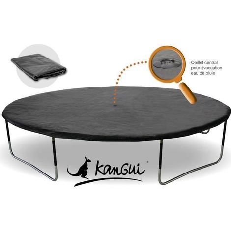 Bâche de protection PE pour trampoline Ø 360 cm - - Accessoire de trampoline - Noir - Enfant (1/3)
