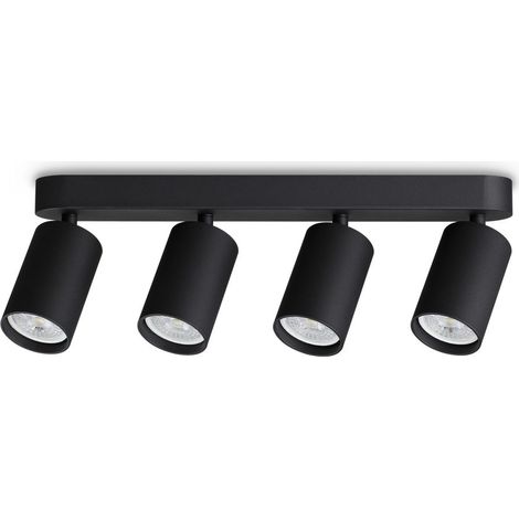 Ideal Lux DYNAMITE Barre de spots de plafond noire 4x GU10 (1/2)