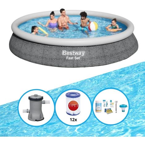 Bestway Bestway Fast Set Ronde - 457x84 cm - 4-pièces S22680 (1/5)